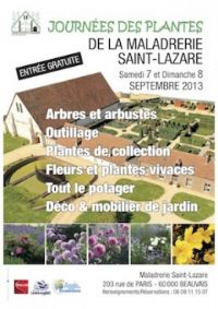 Journée des plantes de la maladrerie Saint-Lazare. Du 7 au 8 septembre 2013 à Beauvais. Oise. 
